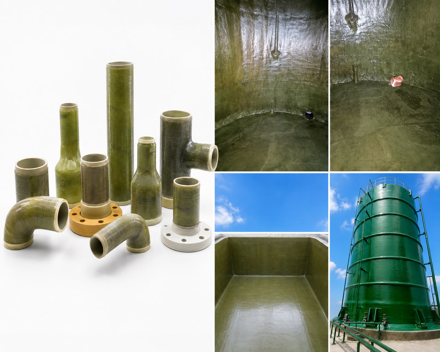 Industrial GFRP lining and corrosion protection application